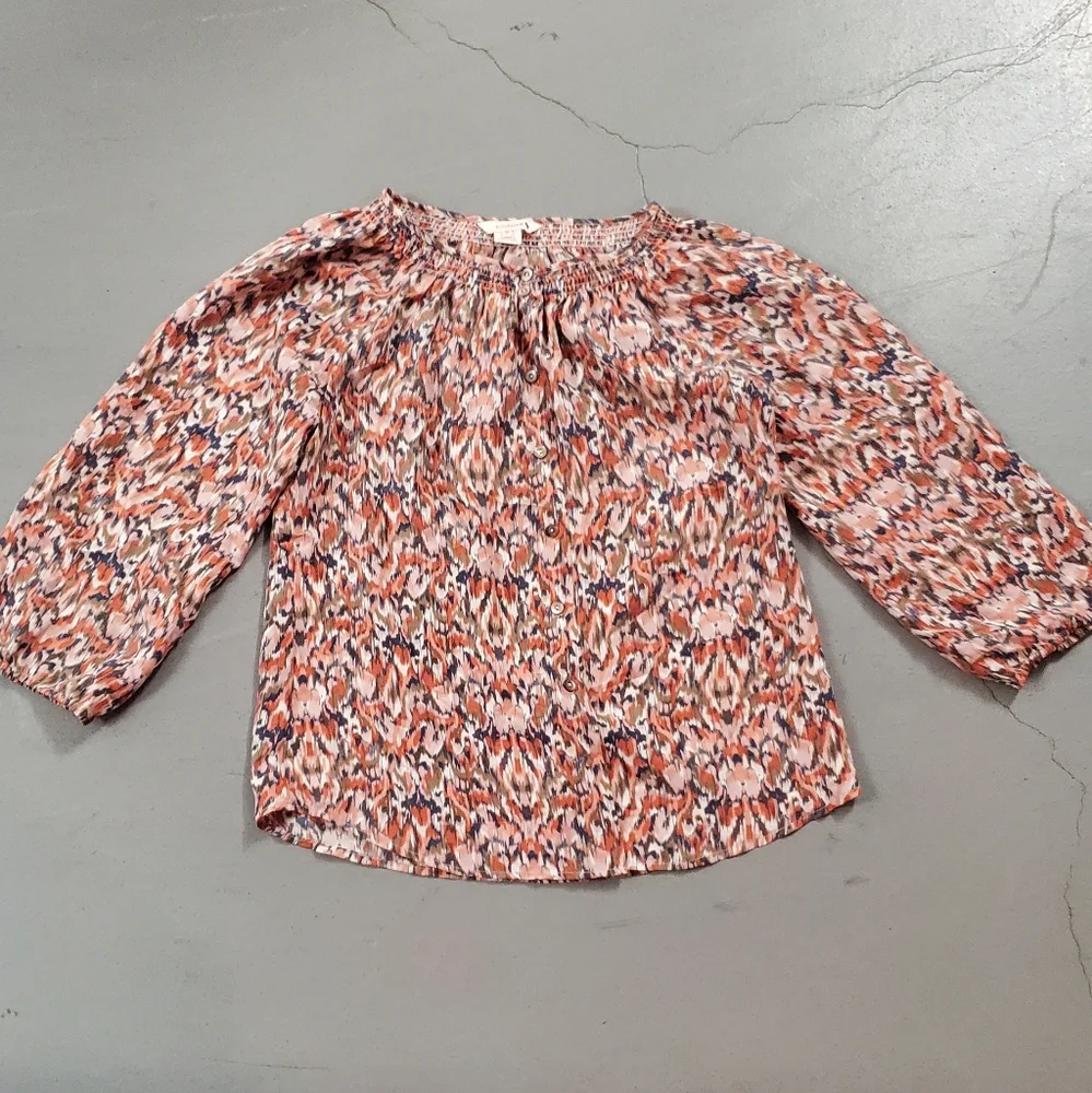 Sundance Peasant Boho Silk Top - Picture 1 of 5